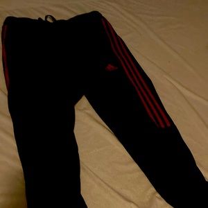 Adidas - Aeroready athletic sport red and black track pants